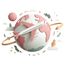 avion volando por todo el mundo